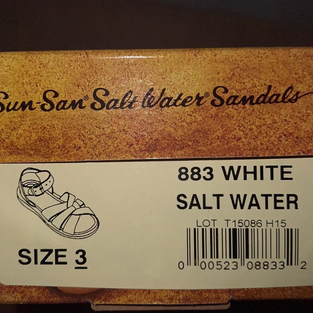 Salt Water Sandals by Hoy authentic new